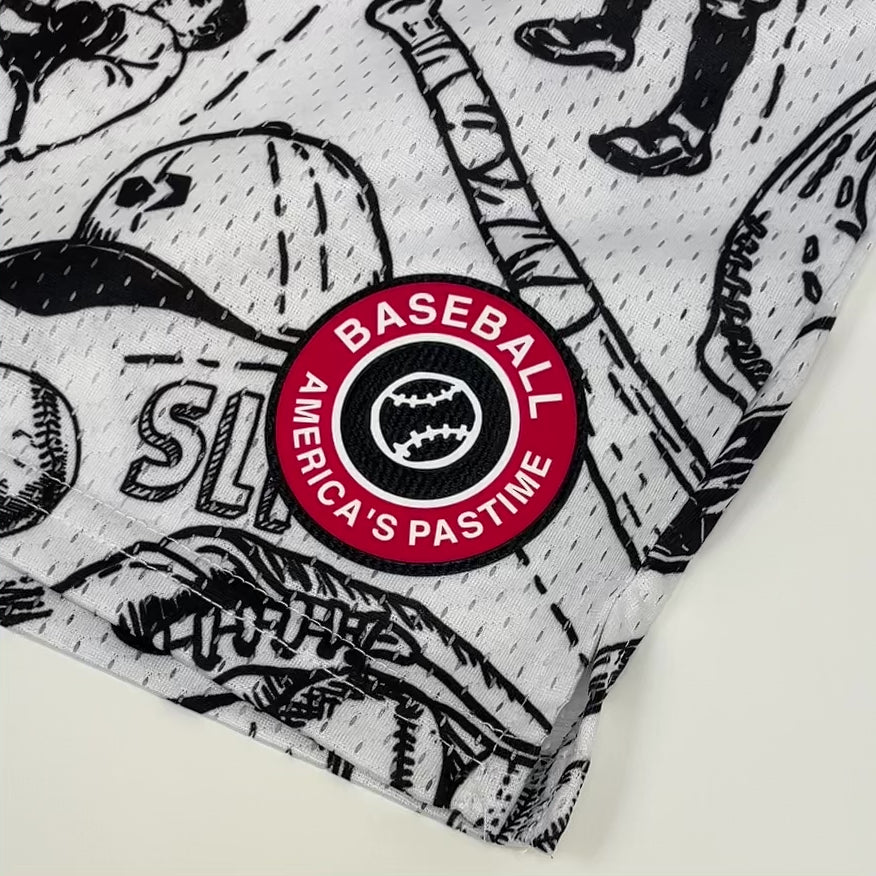 Baseball America's Pastime Shorts - 7"