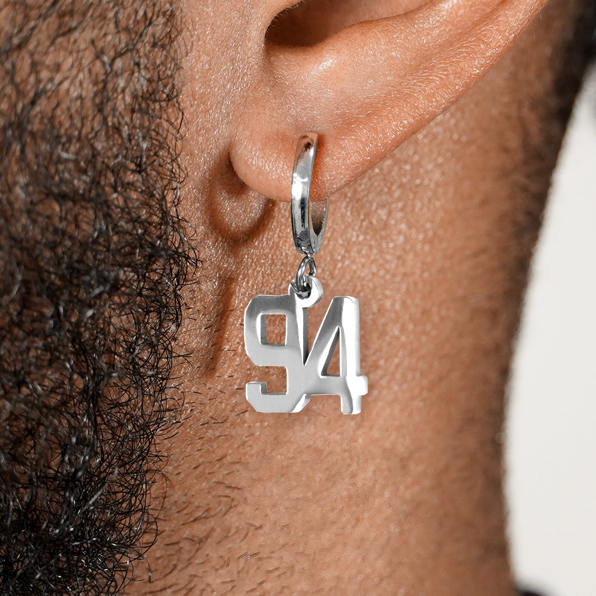 94 Number Earring - Stainless Steel
