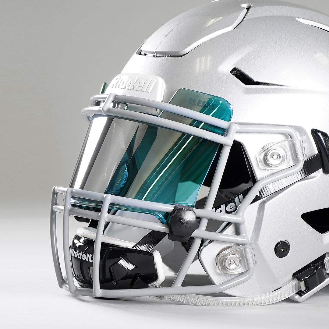 Aqua Machine Silver Helmet Eye-Shield Visor