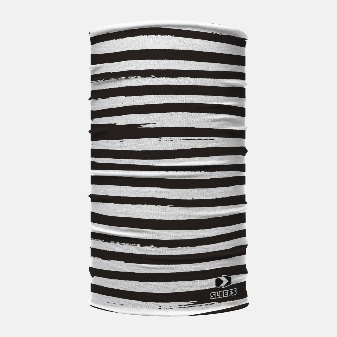 Black White Stripes Neck Gaiter