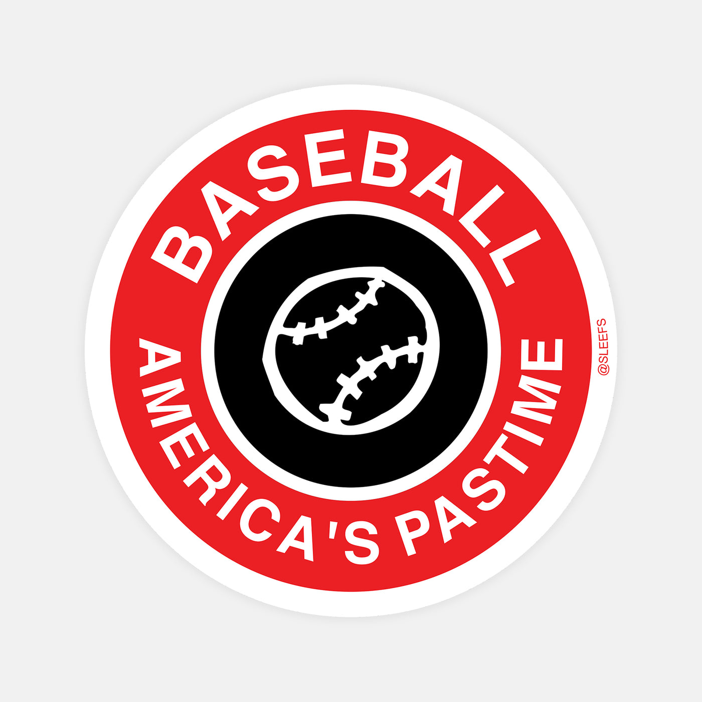 Baseball America's Pastime Sticker