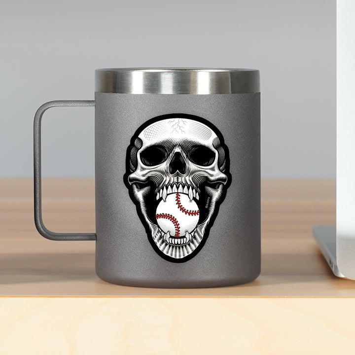 Baseball Skull Sticker