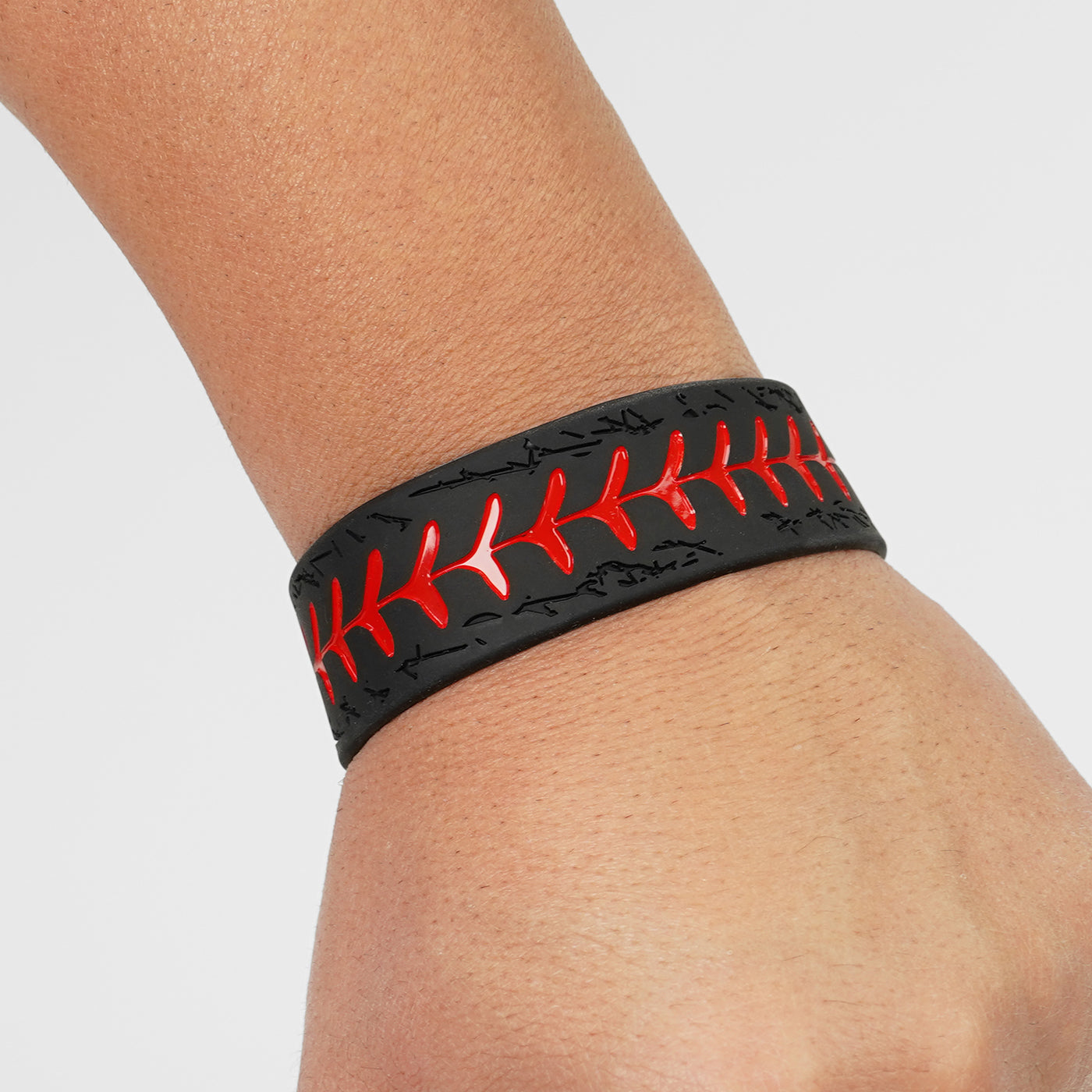 Baseball Black Widow 1 Inch Wristband