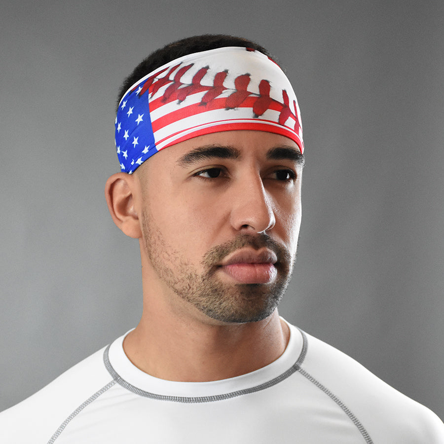 Baseball Lace USA Headband
