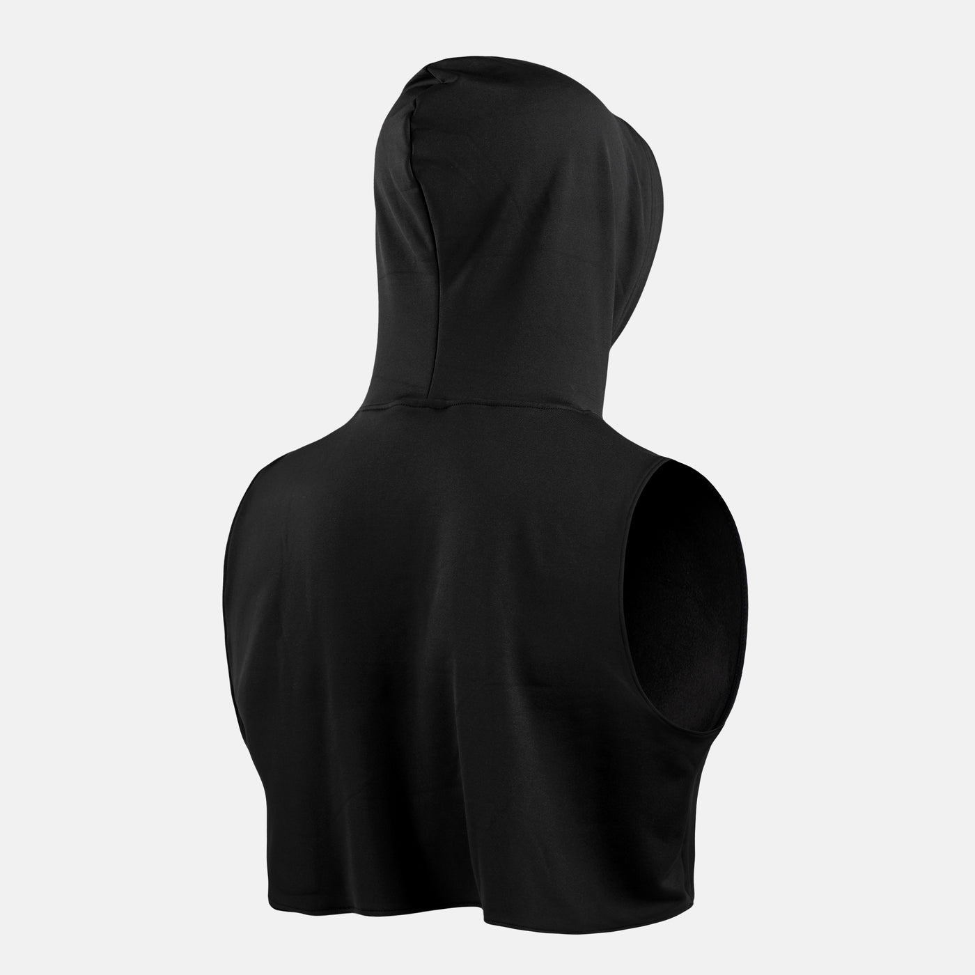 Basic Black Football Crop Top Hoodie