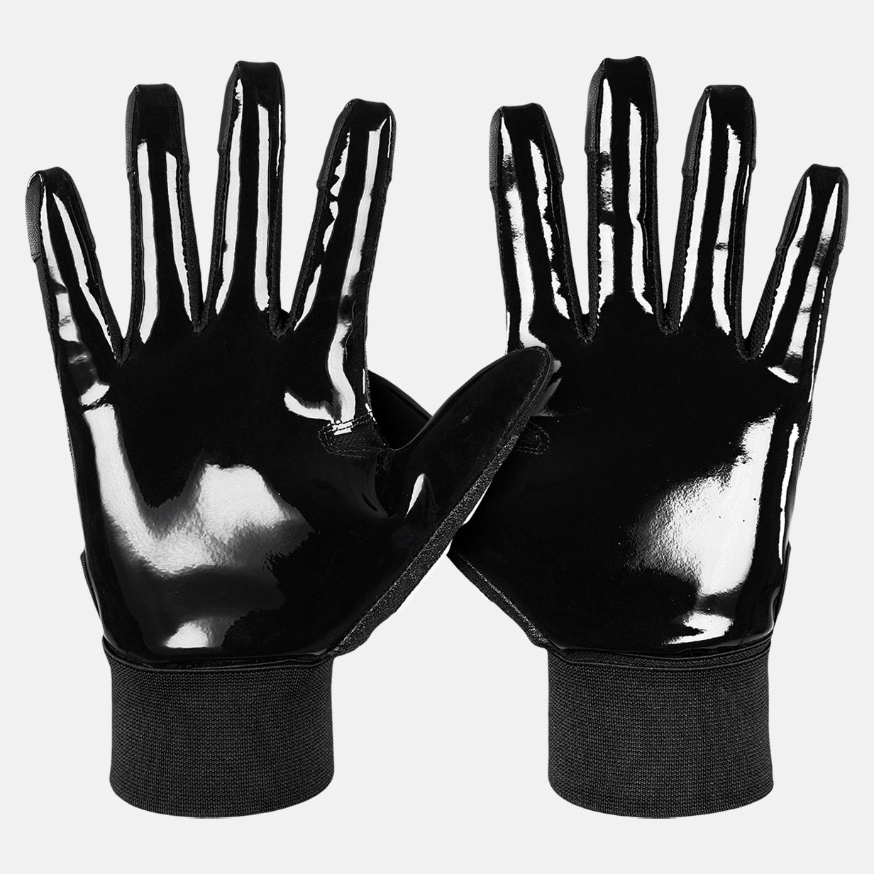 Basic Black Football Lineman Gloves