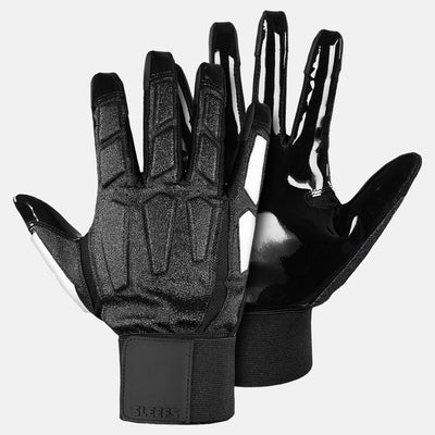 Basic Black Football Lineman Gloves