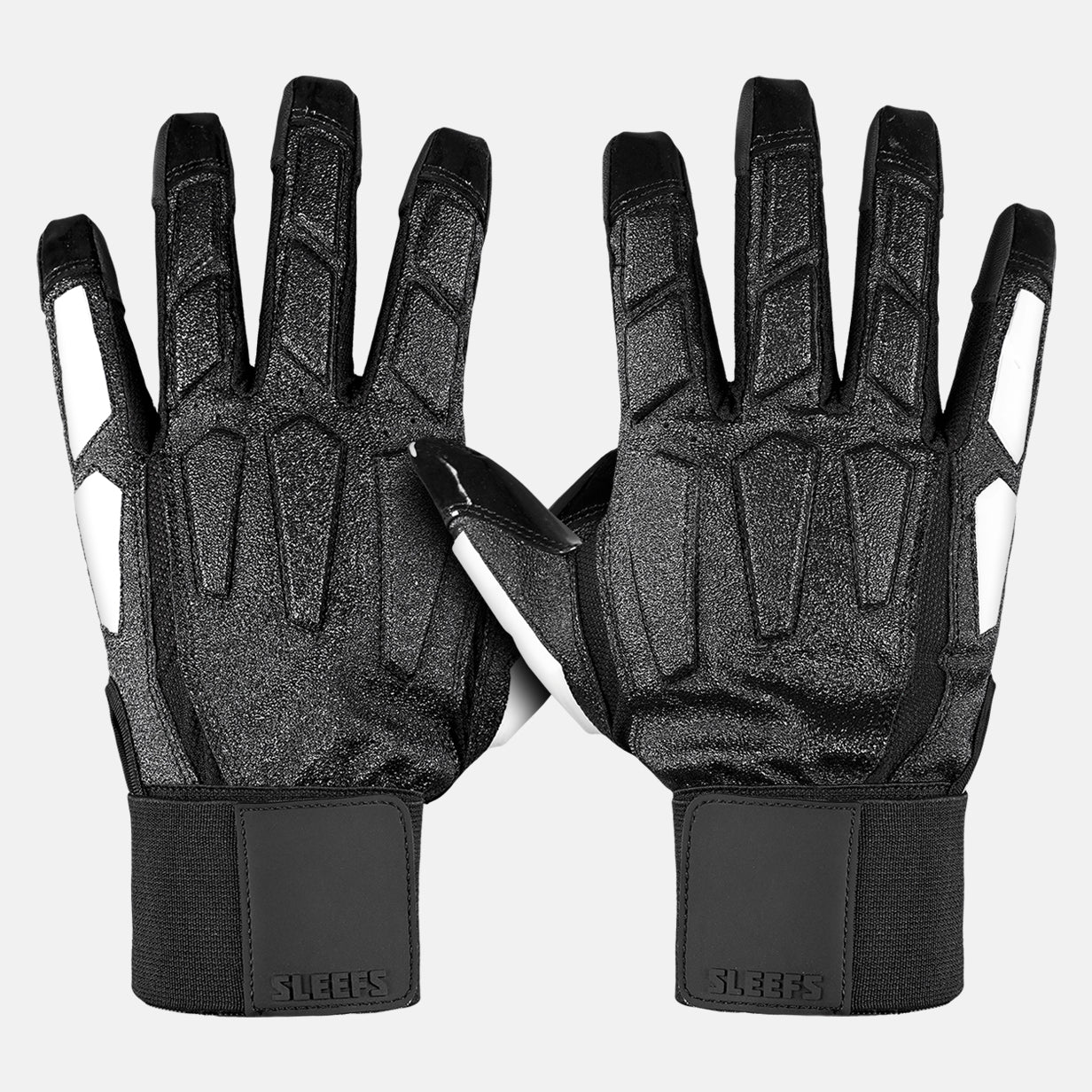 Basic Black Football Lineman Gloves