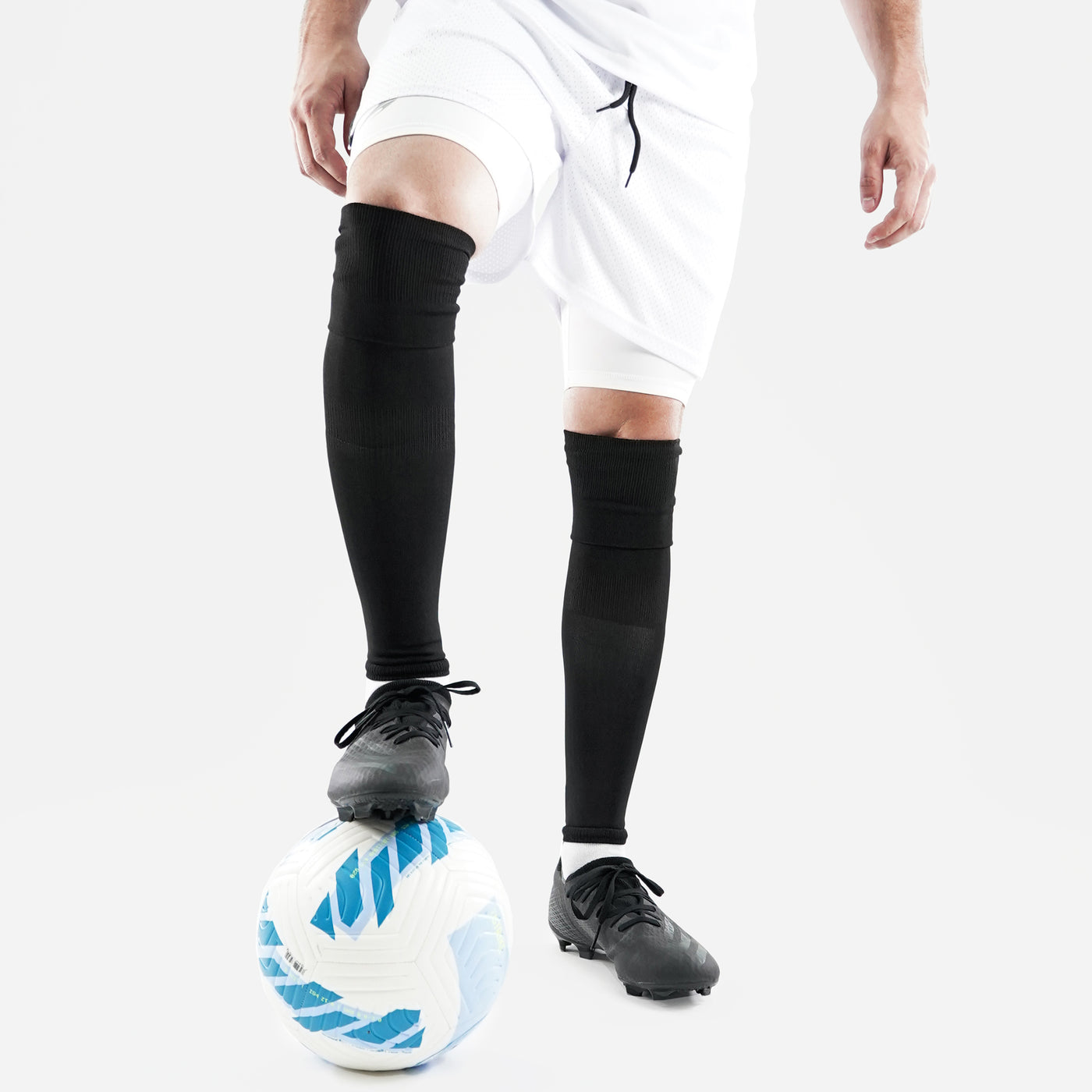 Basic Black Long Soccer Leg Sleeves