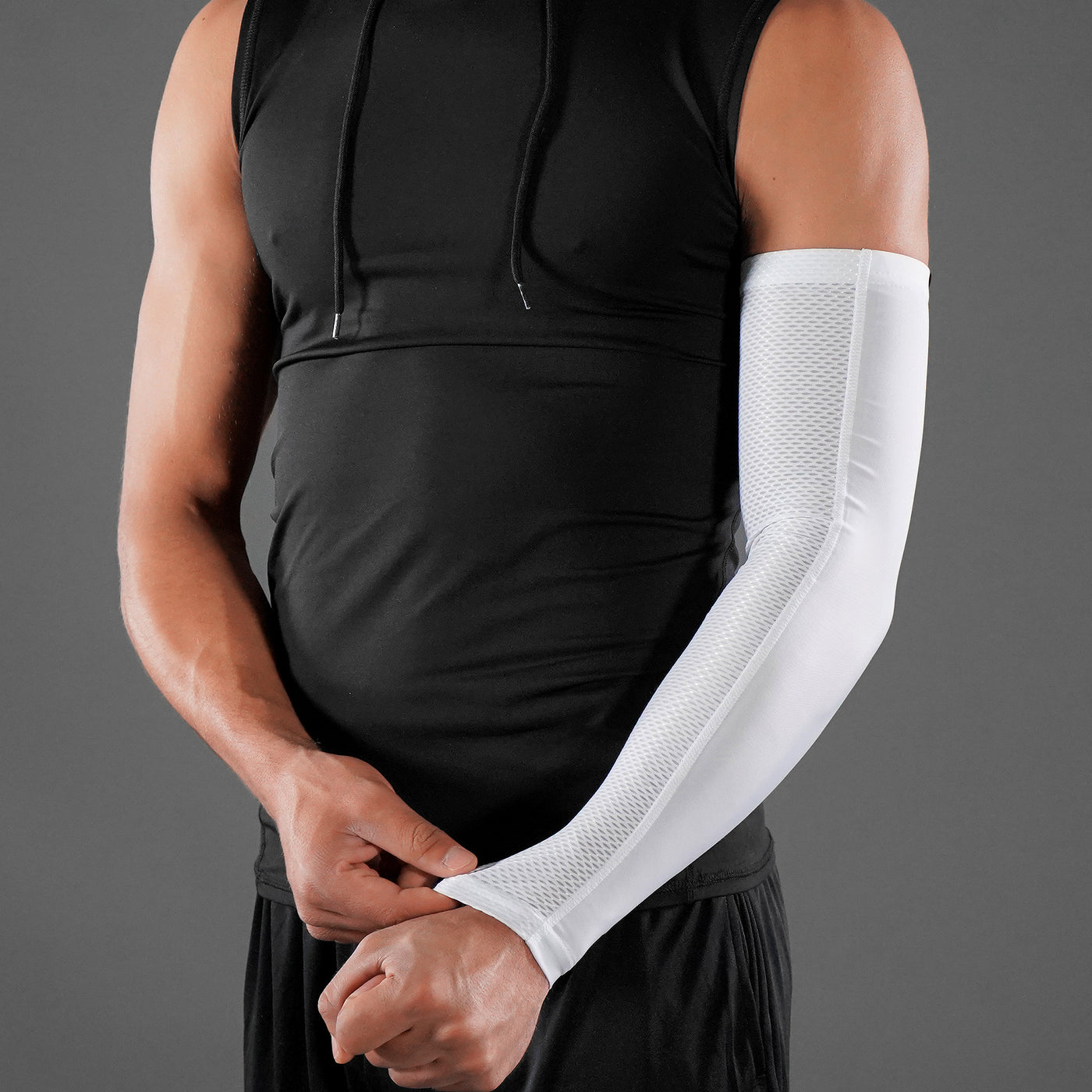 Basic White Pro Arm Sleeve
