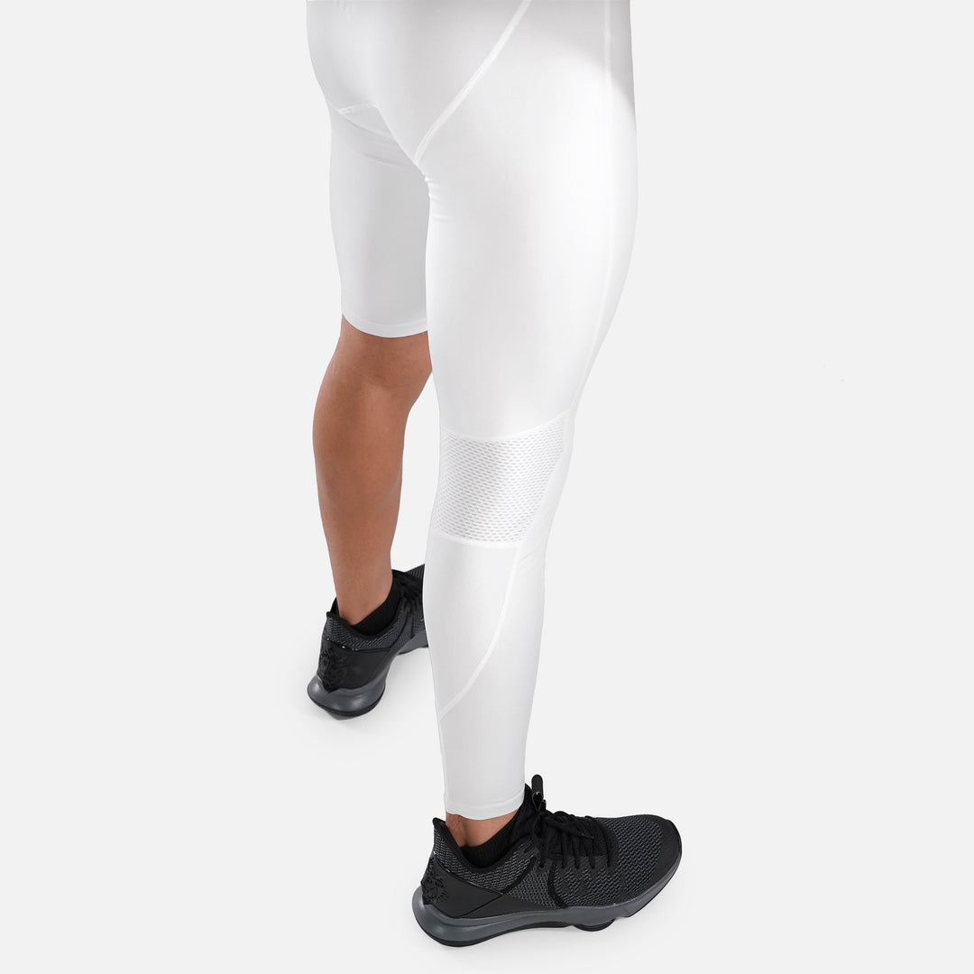 White Single-leg Tights