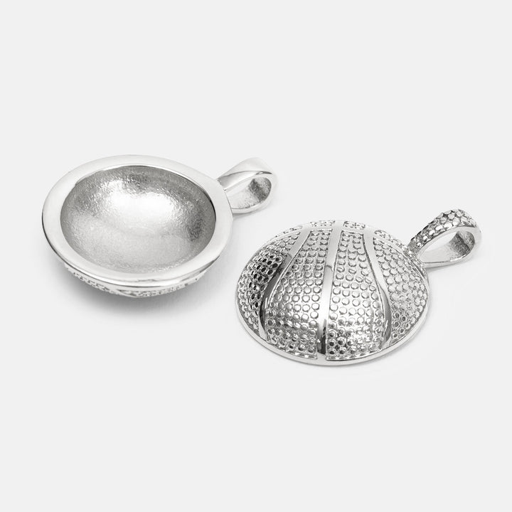 Basketball Pendant with Chain Kids Necklace - Stainless Steel