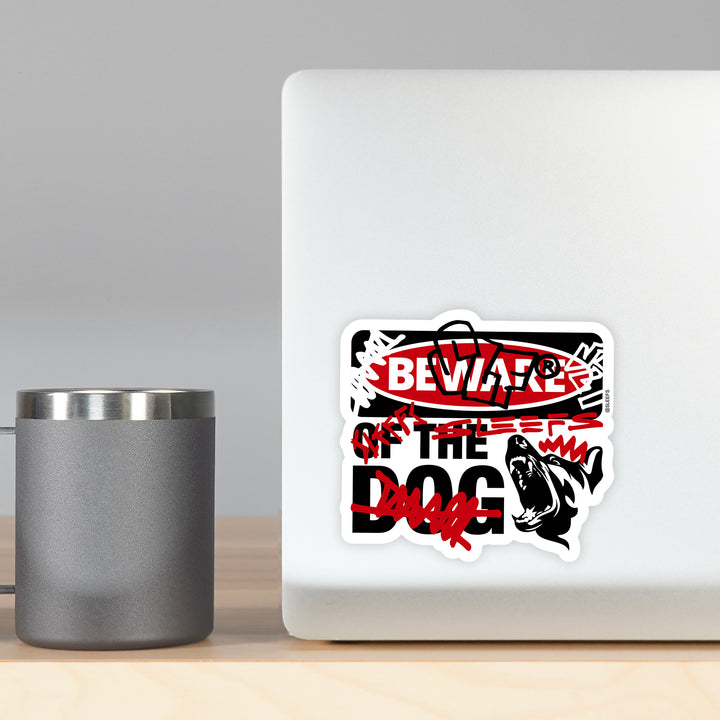 Beware Of The Dog Chaos Sticker