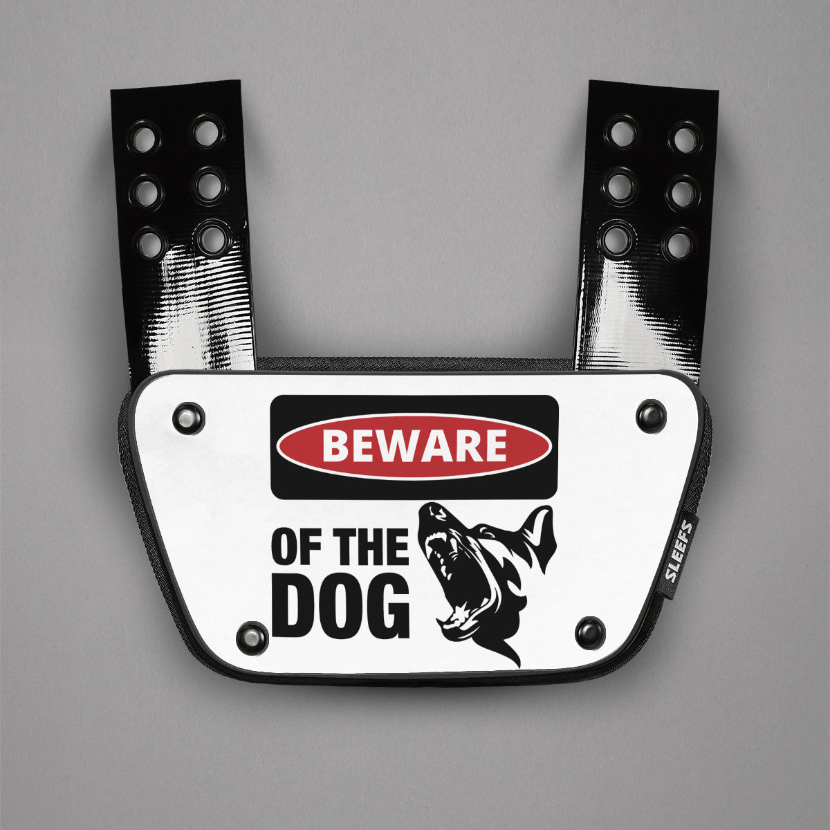 Beware of the Dog Sticker for Back Plate