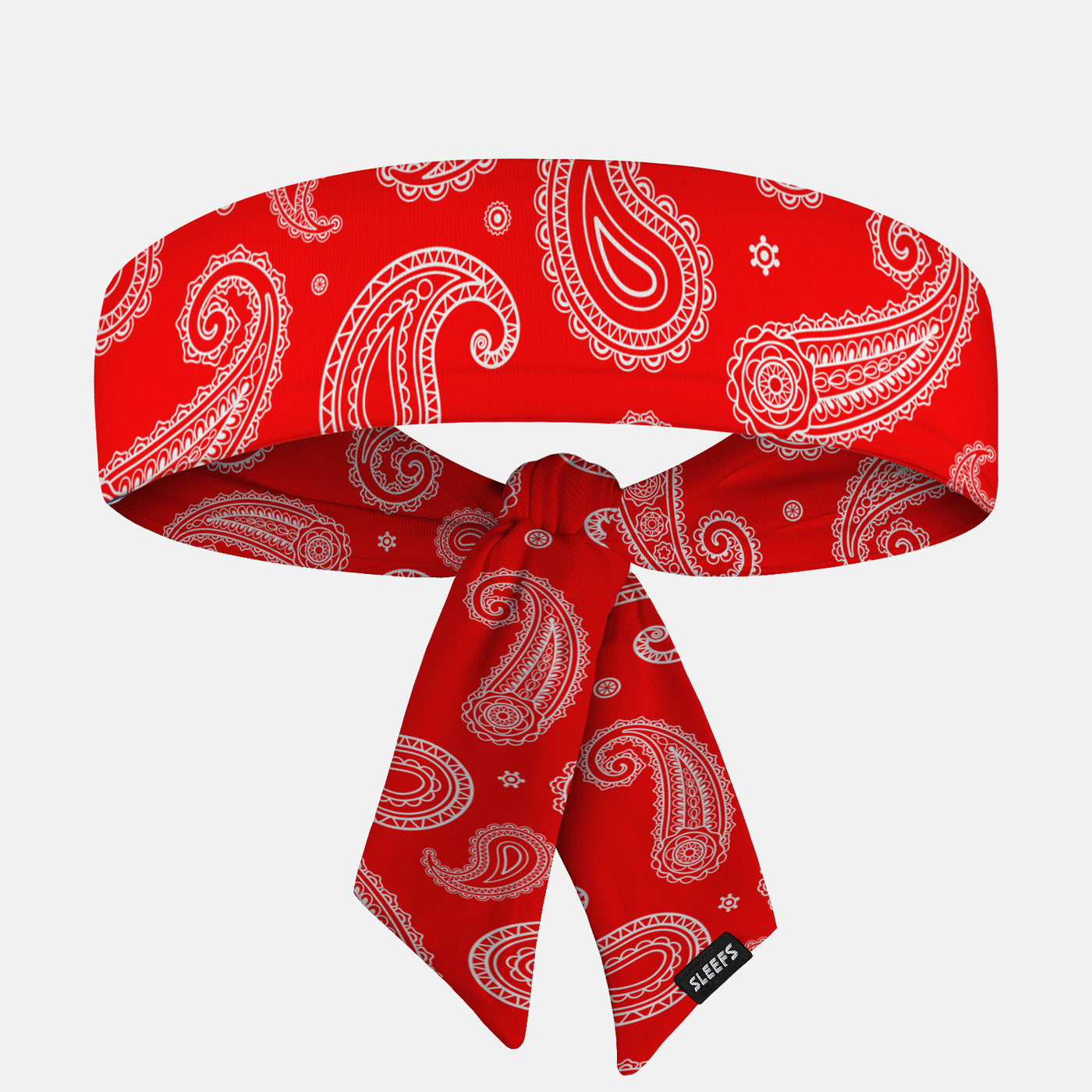 Big Paisley Red Ninja Headband
