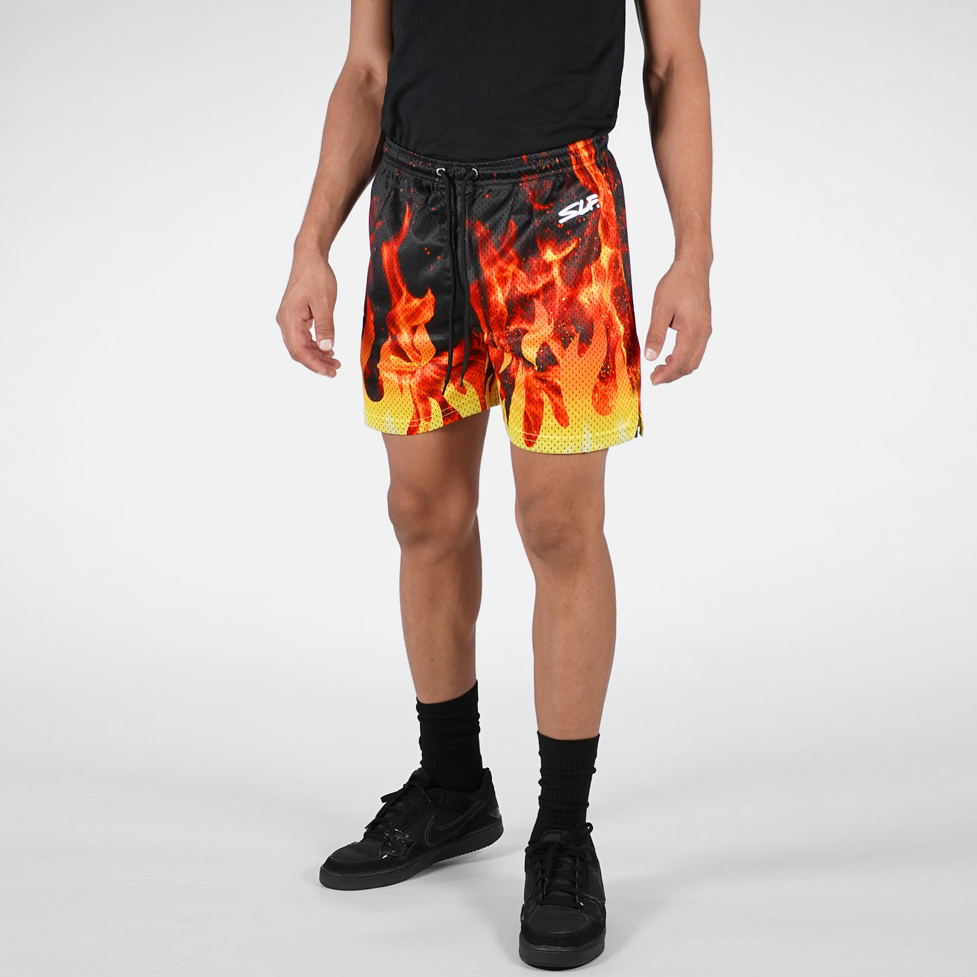 Black Fire Shorts - 7&quot;