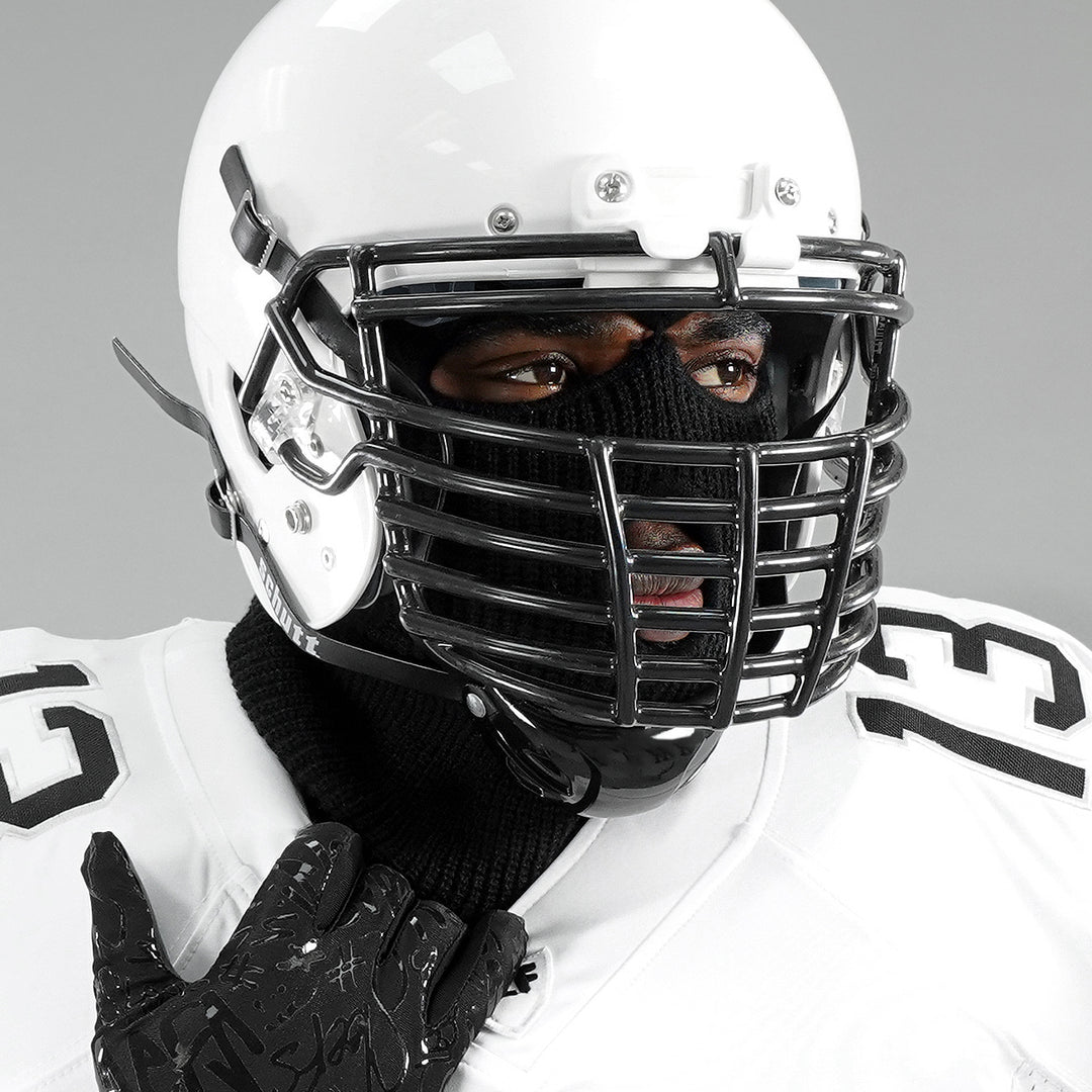 balaclava under football helmet Sleefs Black Ski Mask