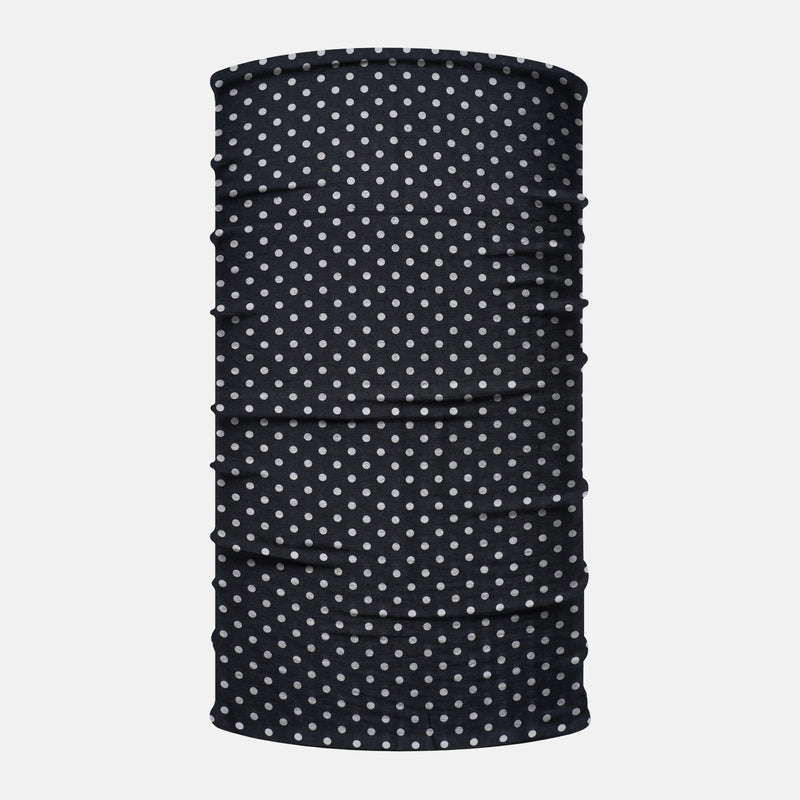 Black White Dots Neck Gaiter