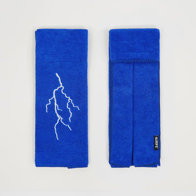 Blue Lightning Football Towel