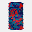 Blue Red Purple Camo Neck Gaiter