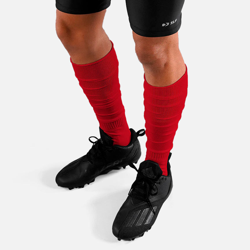 Cardinal Red Over The Knee Sport Socks