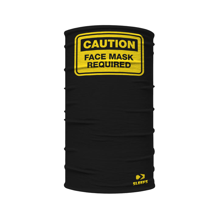 Caution Face Mask Required Kids Neck Gaiter