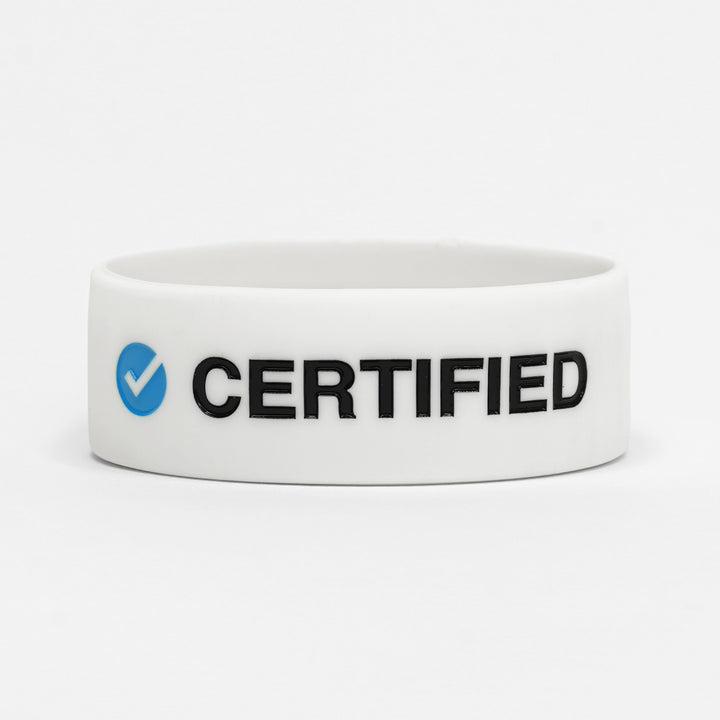 Certified 1 Inch Wristband
