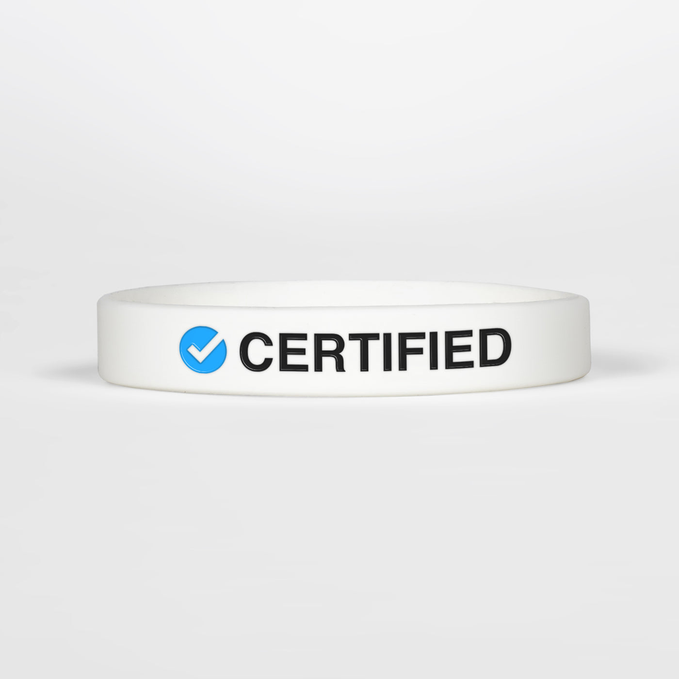 Certified White Motivational Wristband