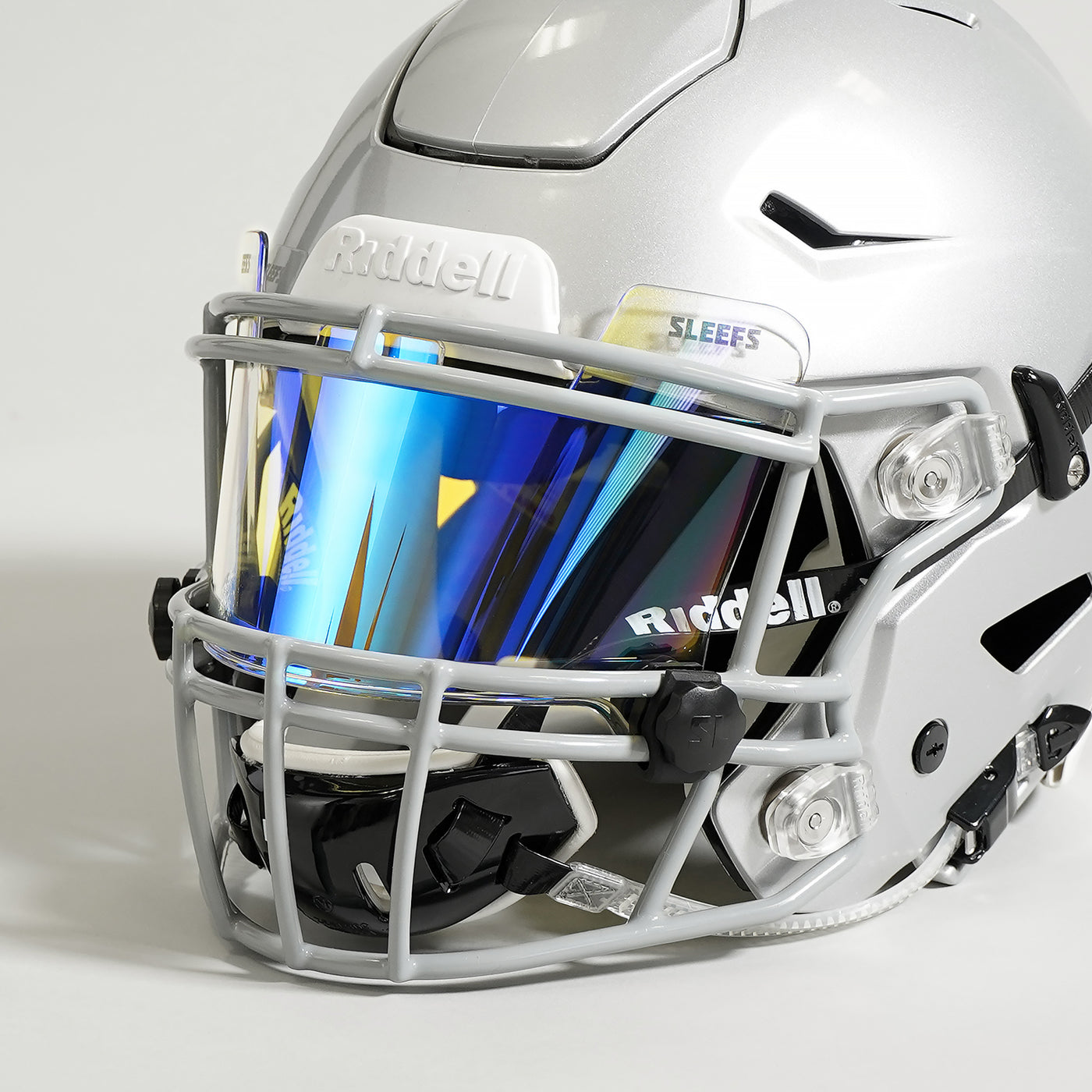 Clear Blue Devil Helmet Eye-Shield Visor