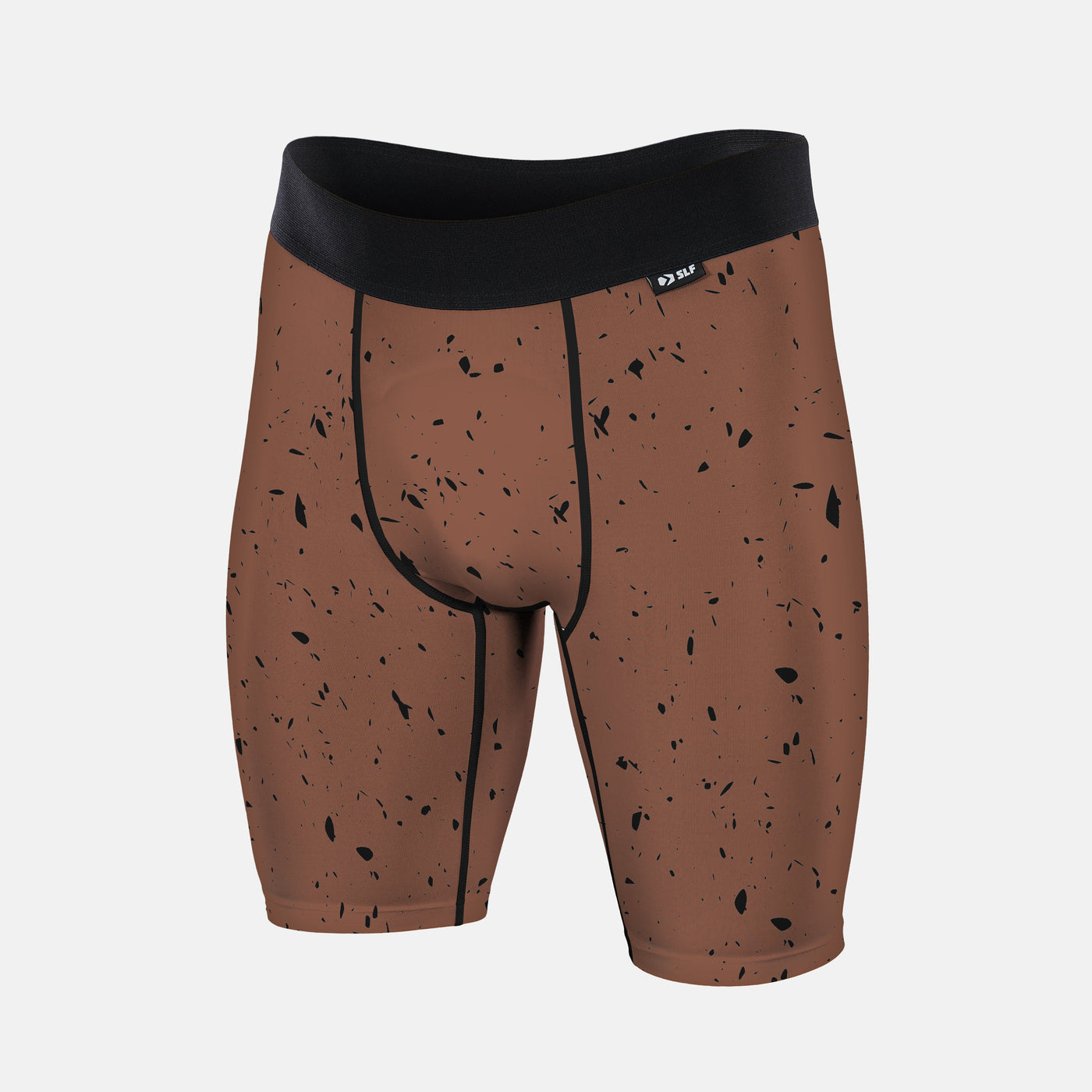 Concrete Brown Compression Shorts