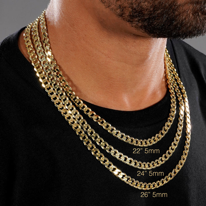 Cuban Link Gold Chain - 7mm