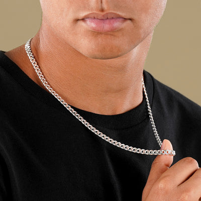 Cuban Link Silver Chain - 5mm