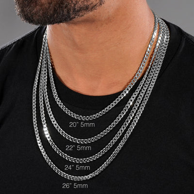 Cuban Link Silver Chain - 5mm