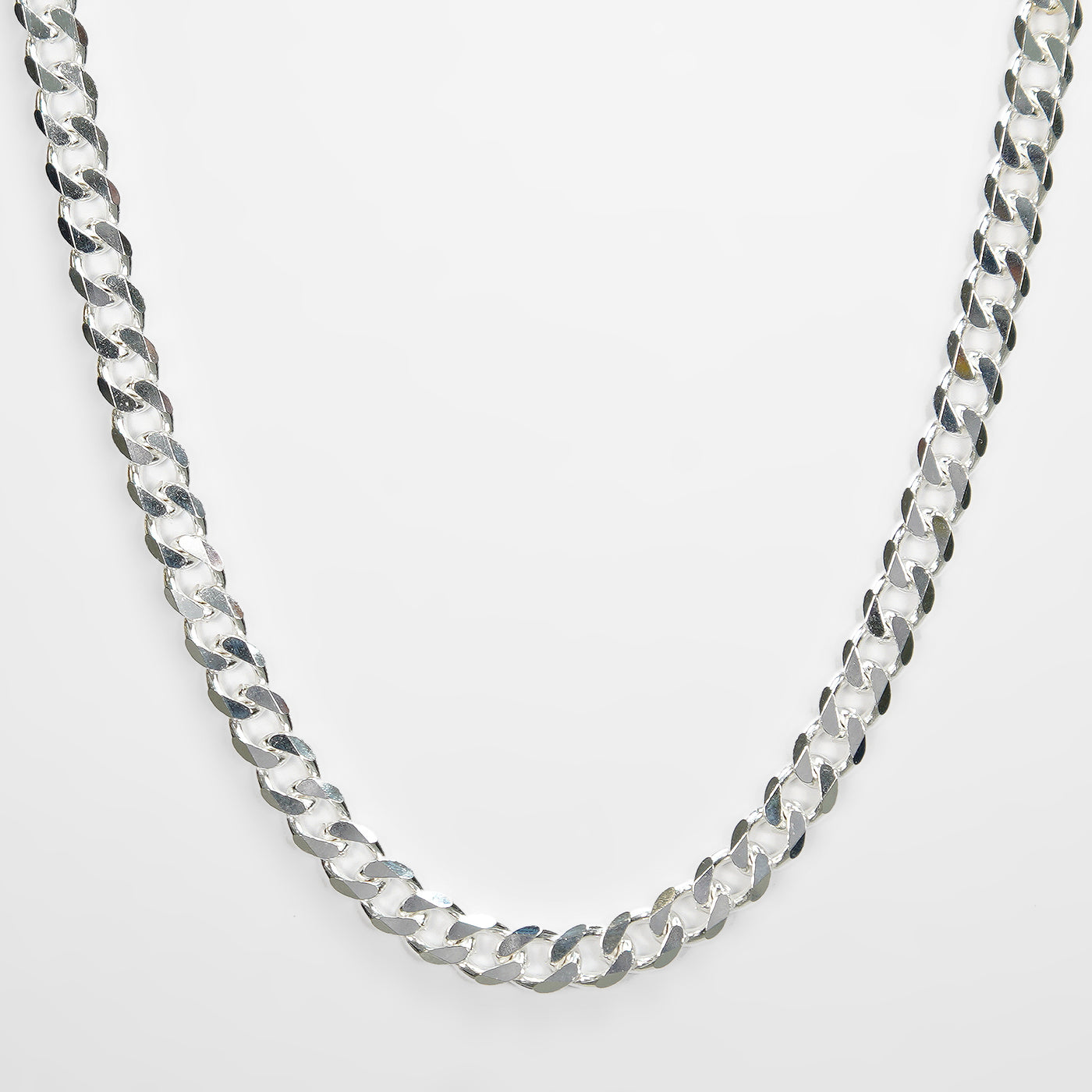 Cuban Link Silver Chain - 7mm