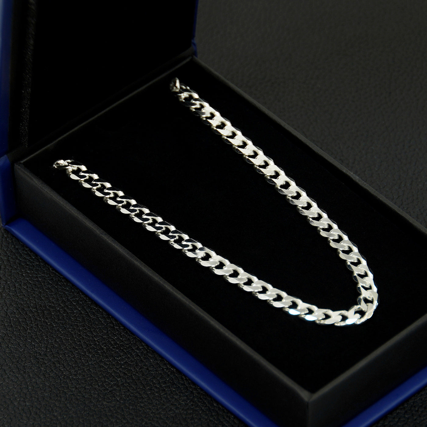 Cuban Link Silver Chain - 7mm