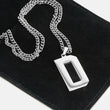 D Letter Pendant with Chain Kids Necklace - Stainless Steel