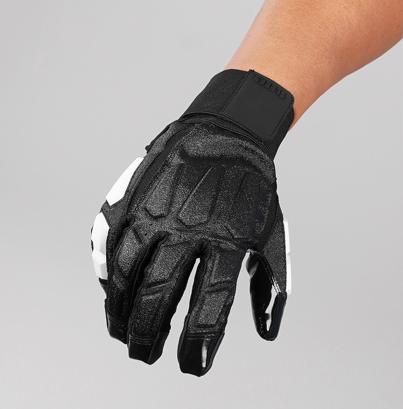 Basic Black Football Lineman Gloves