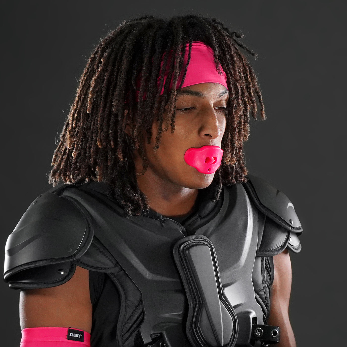 Hue Pink Soft Football Mouthguard