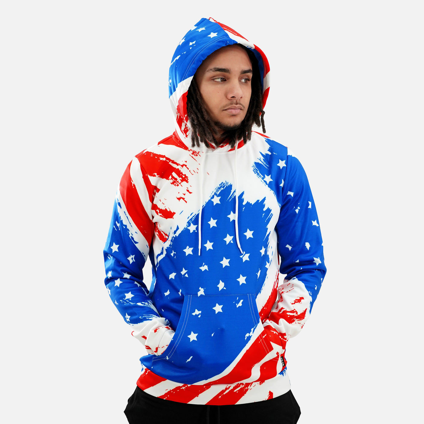 USA Brushed Flag Hoodie