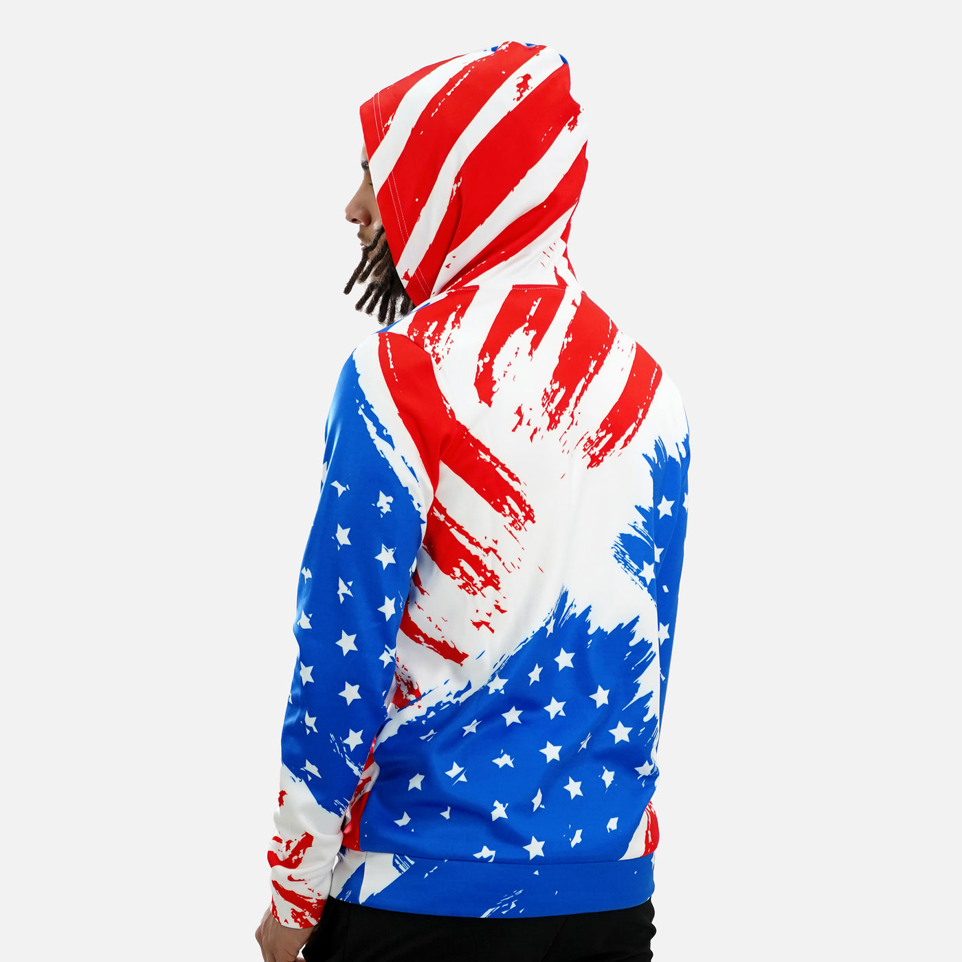 USA Brushed Flag Hoodie