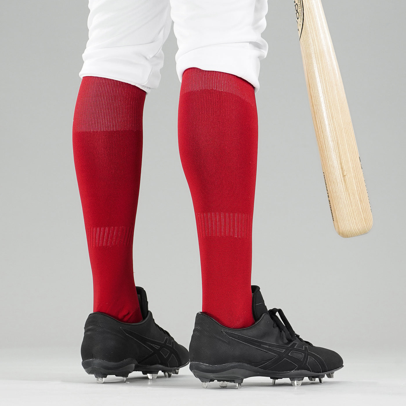 Cardinal Red Baseball Knee-High Socks