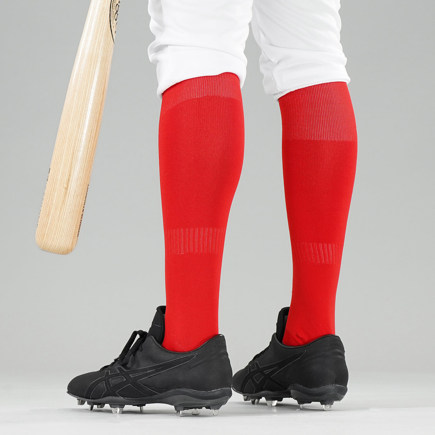 Hue Red Baseball Knee-High Socks