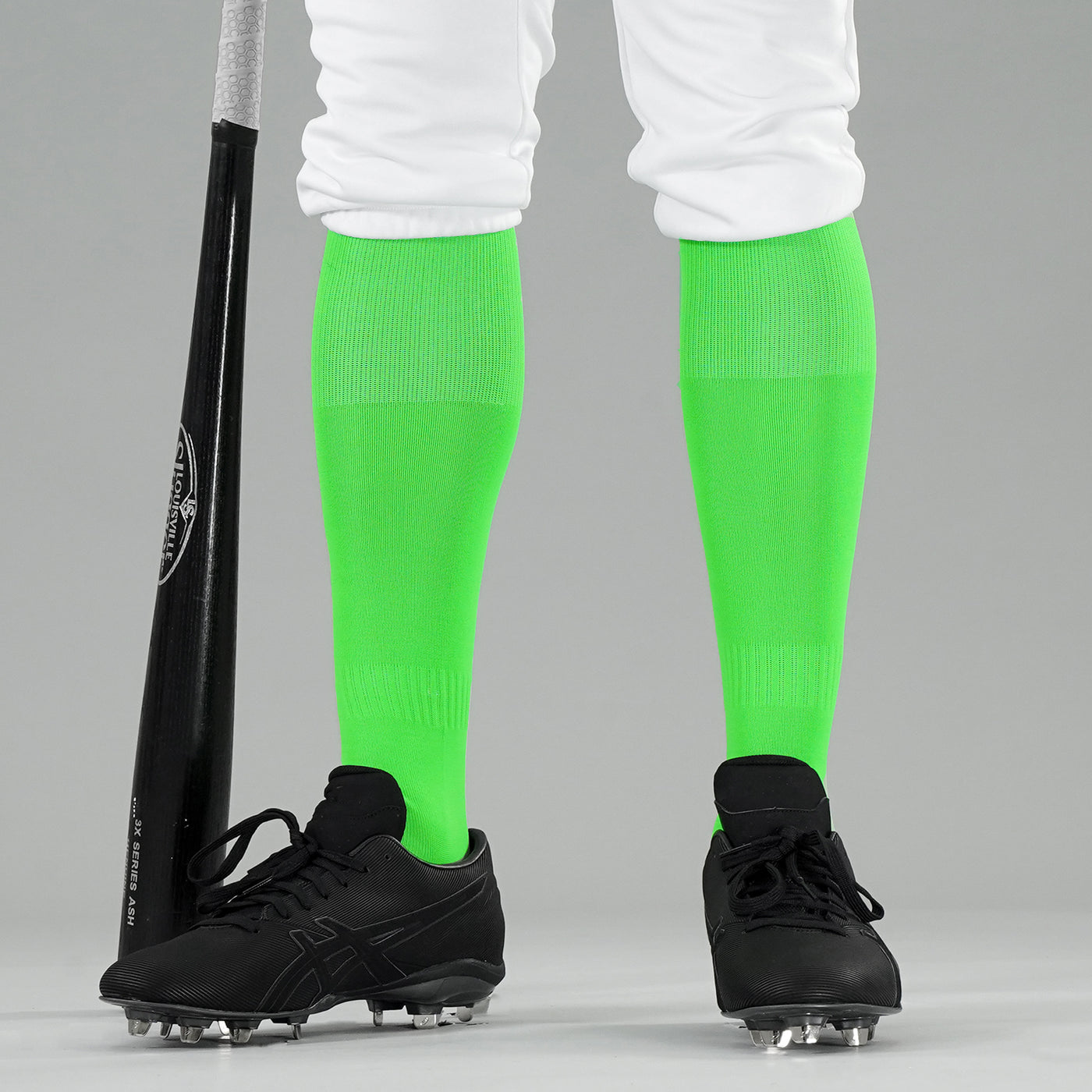 Hot Green Baseball Knee-High Socks