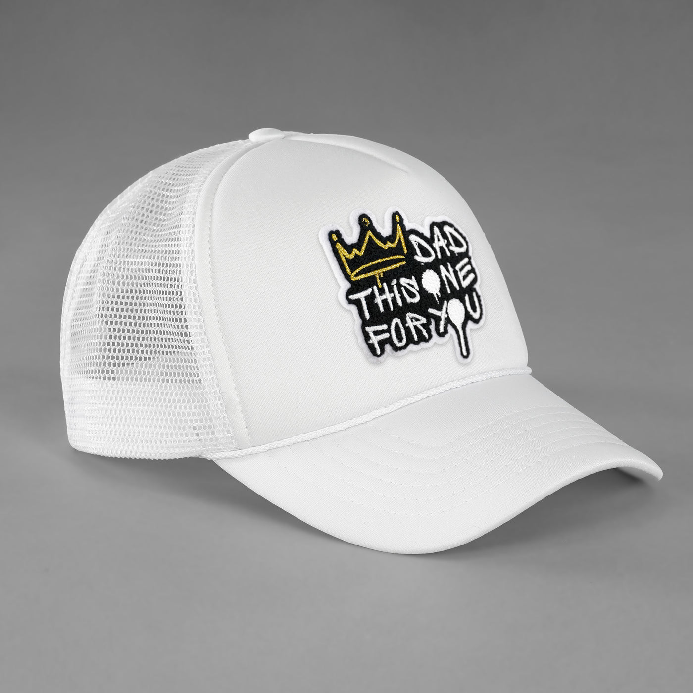Dad This One For You White Trucker Hat