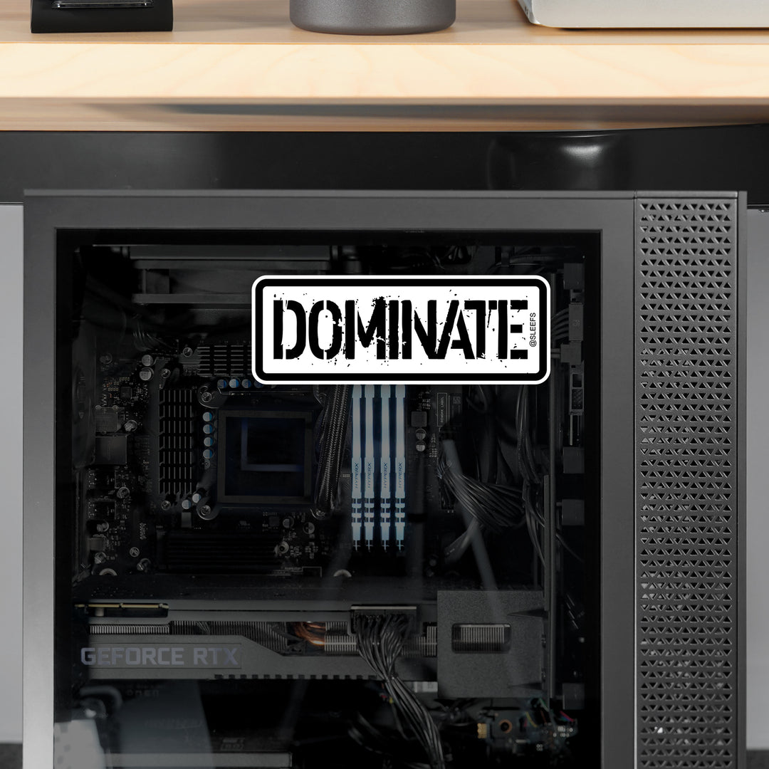 Dominate Sticker