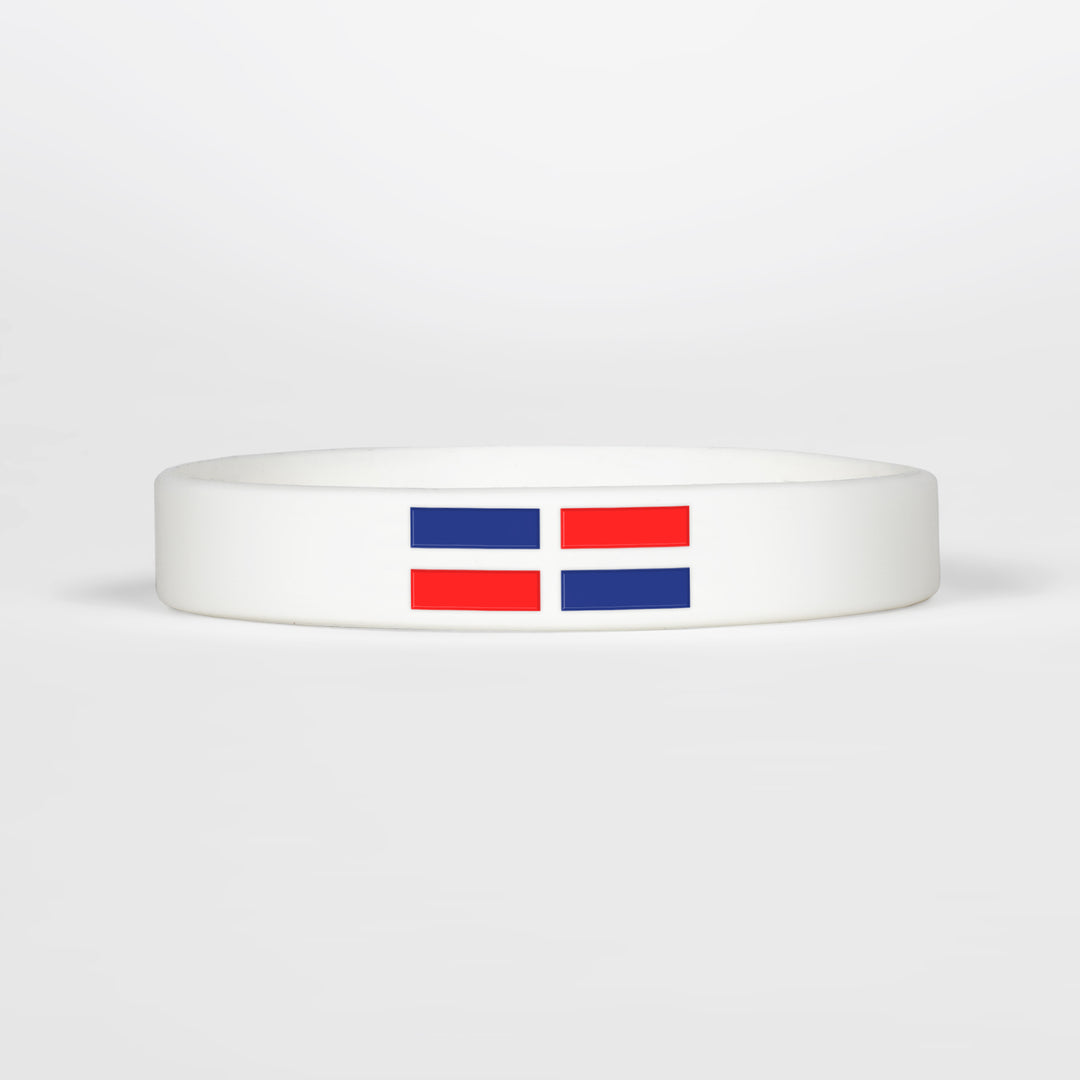 Domincan Republic Flag Motivational Wristband