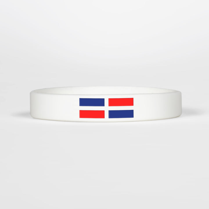 Domincan Republic Flag Motivational Wristband