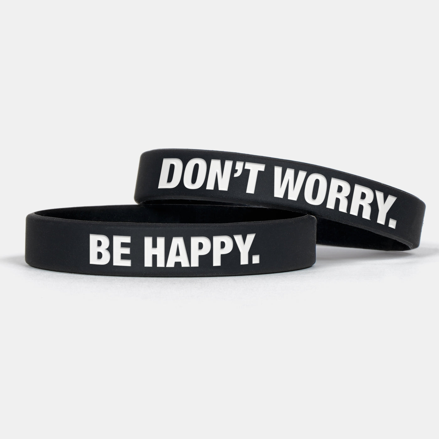Don't Worry. Be Happy. Motivational Wristband