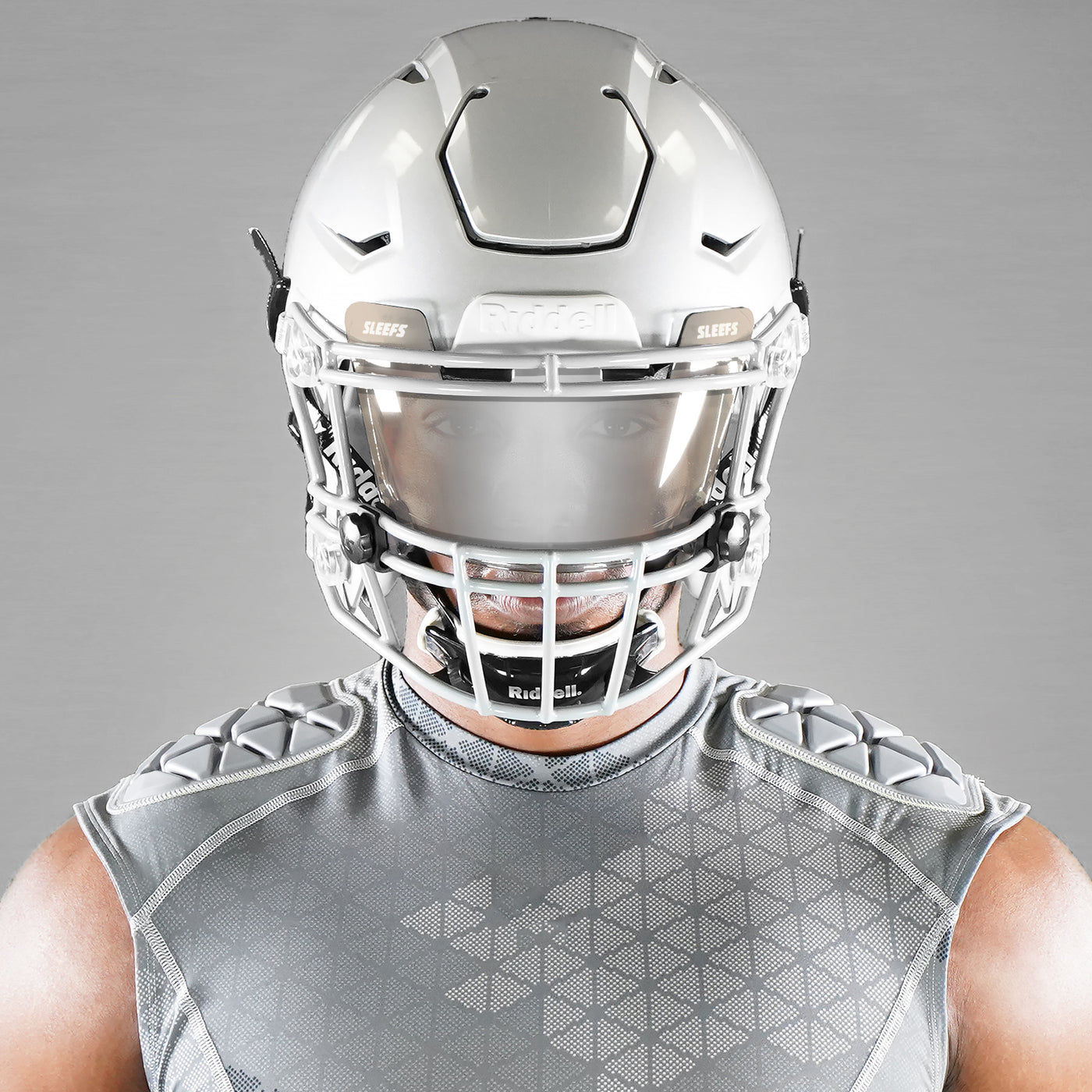 EOS Machine Silver Helmet Eye-Shield Visor