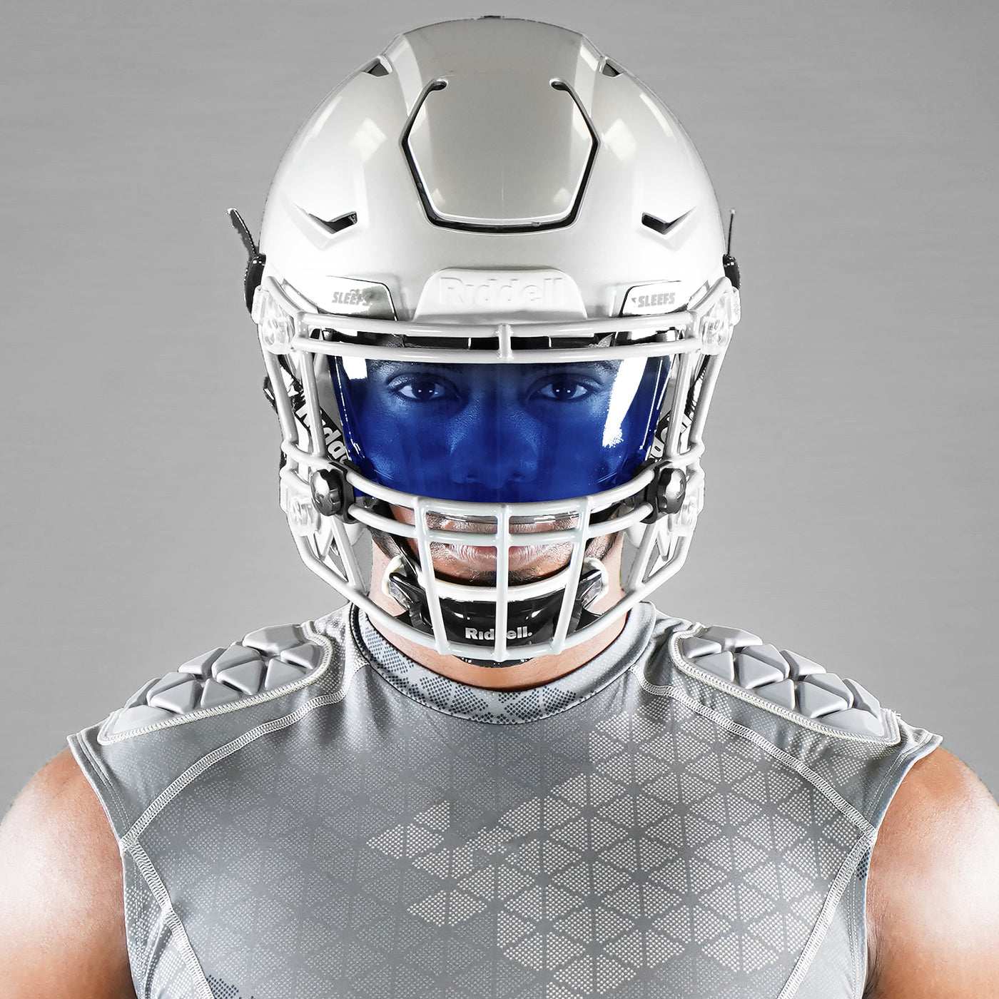 Faded Cobalt Blue Helmet Eye-Shield Visor